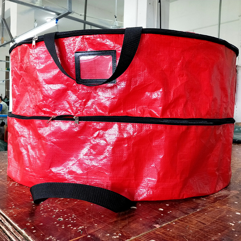 1Pc Doppel Schicht Lagerung Tasche Weihnachten Kranz Abdeckung Schützen Wasserdichte Große-kapazität Decke Kleidung Ornament Organisieren Werkzeuge