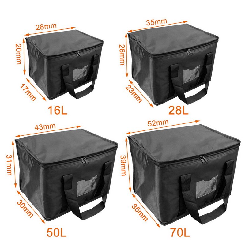 Bolsa térmica portátil de gran capacidad de 16/28/50/70L para alimentos, famosa térmica, aislante térmico, resistente al agua
