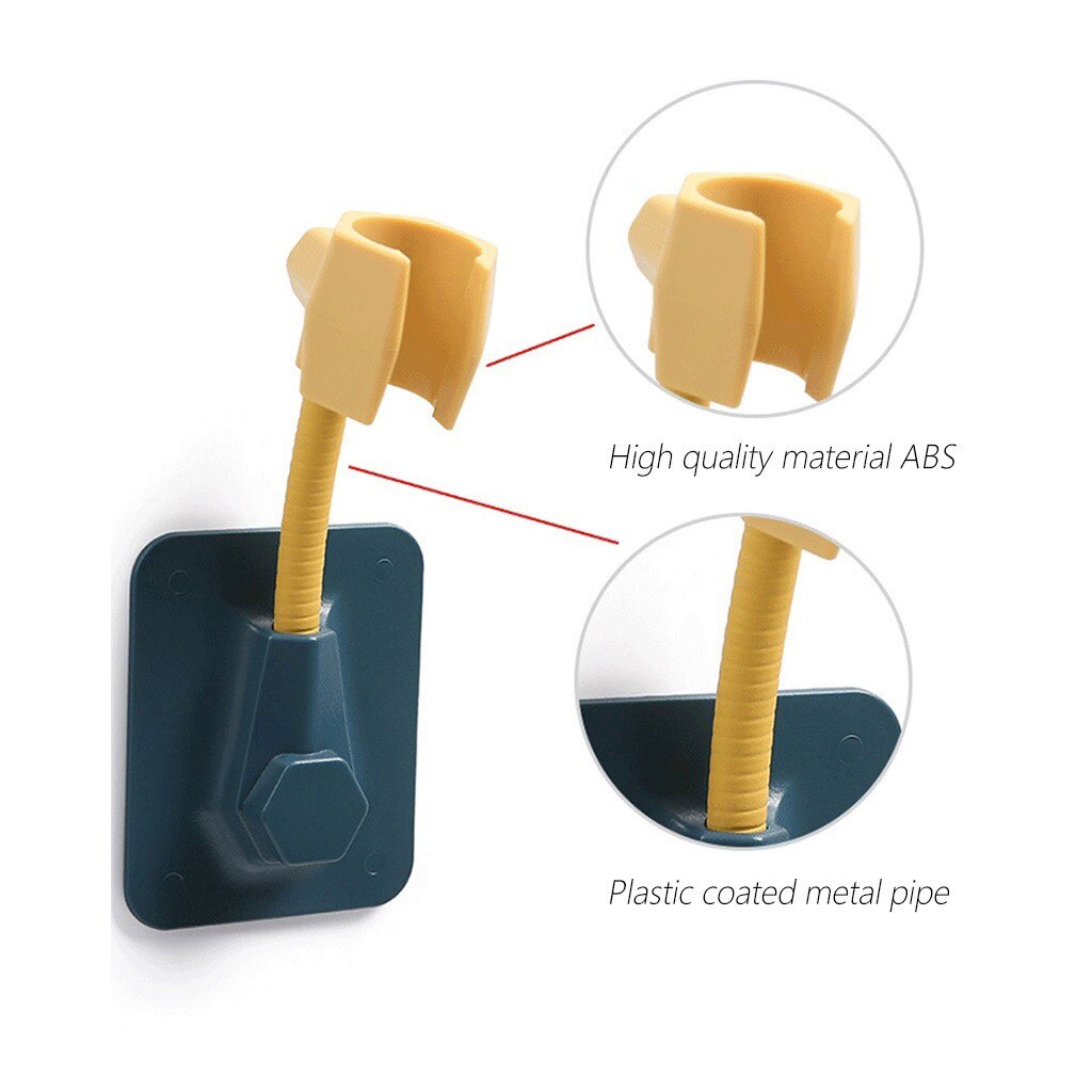 Self-Adhesive Wall-Mounted Multifunctional Universal Adjustment Shower Bracket Shower Rack Holder Bathroom Tools #30