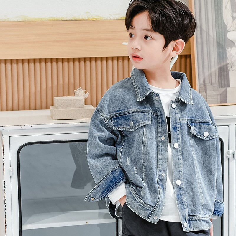 Veste en denim pour enfants de 6 à 12 ans, printemps et automne: 14