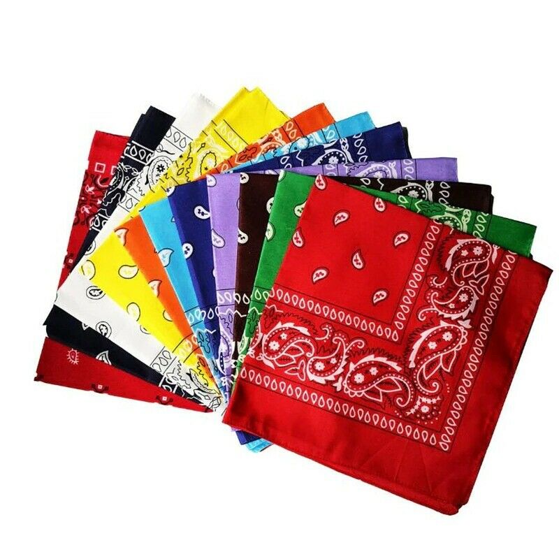 Sciarpa hip Hop Bandana rossa uomo donna moda fasce fascia per capelli impacchi da polso