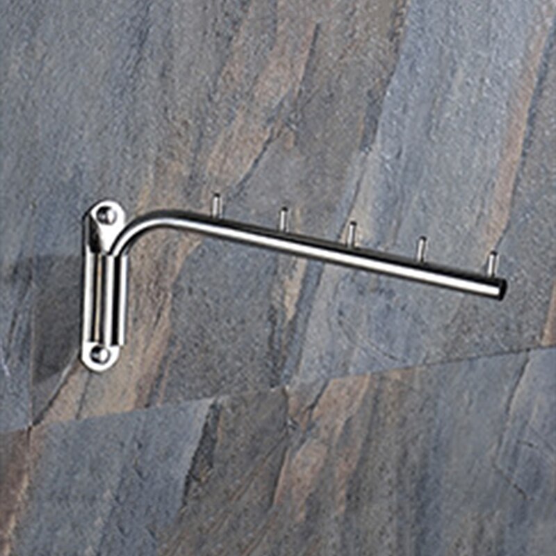 Closet Organizer Wall Mounted Kledingrek Ruimtebesparend Corrosiebestendig Kleerhanger Thuis Badkamer Swing Arm Rvs