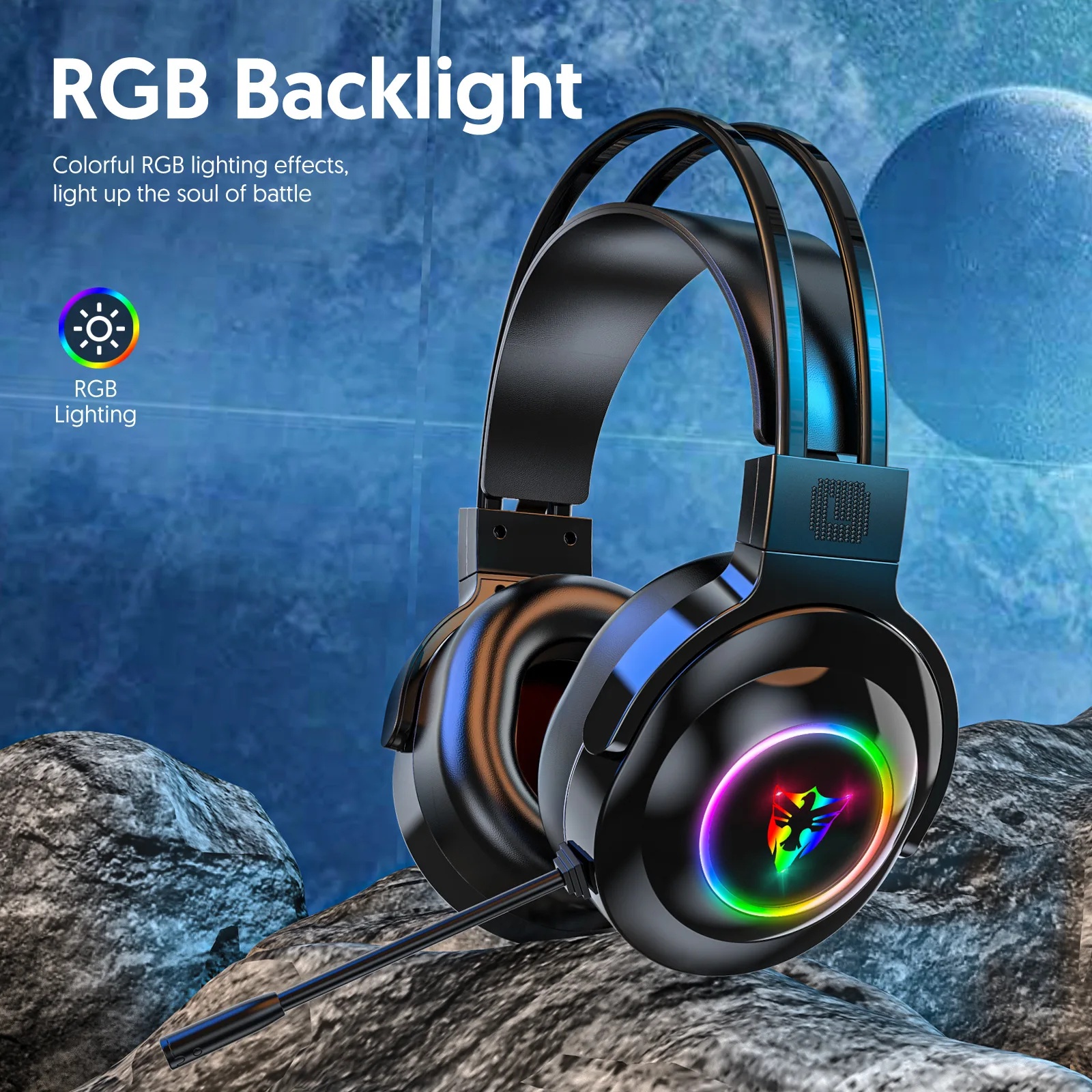 G607 Bedrade gamingheadset Neutraal 7.1-kanaals Esports-gefactureerd met microfoon voor meeslepende audio-ervaring