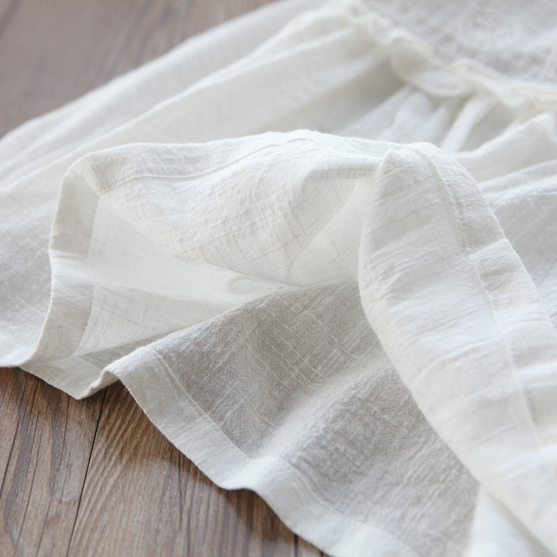 Bomuld hvide pigebluser solide skjorter til piger langærmede børn babyskjorter babytøj forår efterår børnetøj