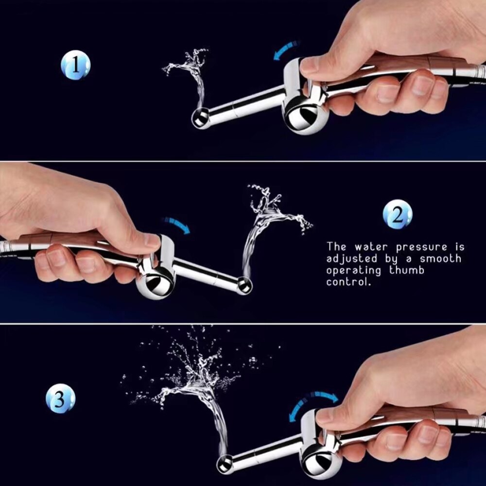 Bidet Doek Luier Sproeier, Hand Held Bidet Sproeier Set, Abs Luier Sproeier Voor Wc, , in Chroom.