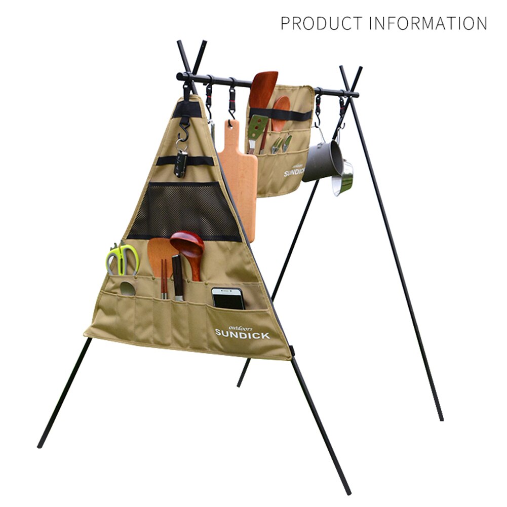 Waterdicht Servies Opbergtas Outdoor Camping Picknick Mes Vork Zak Camping Bestek Opknoping Zak Barbecue Bestek Organisator