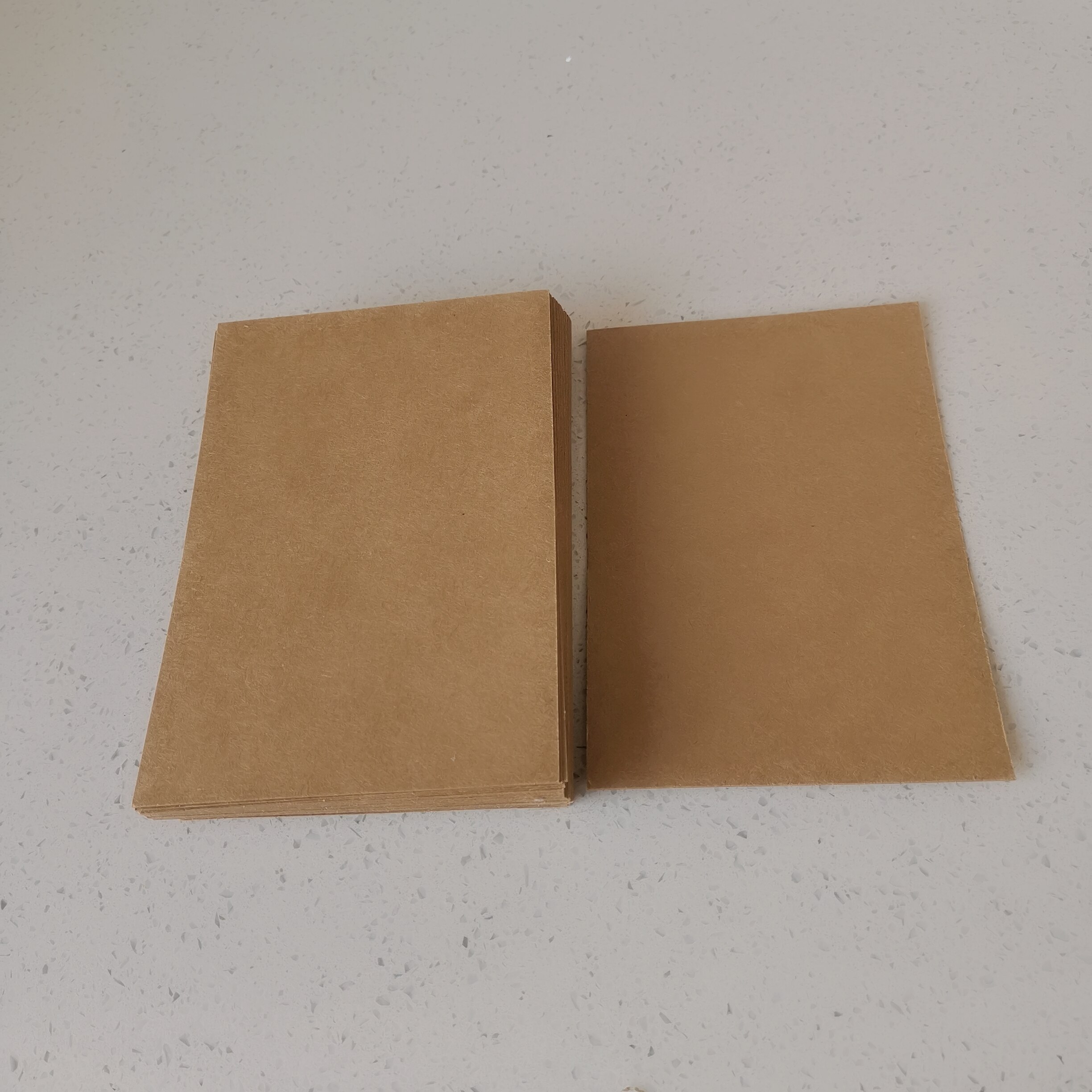 Free Ship ! 150x100mm Brown Kraft Paper Paperboard Cardboard Card Blank 24 Sheets/Lot