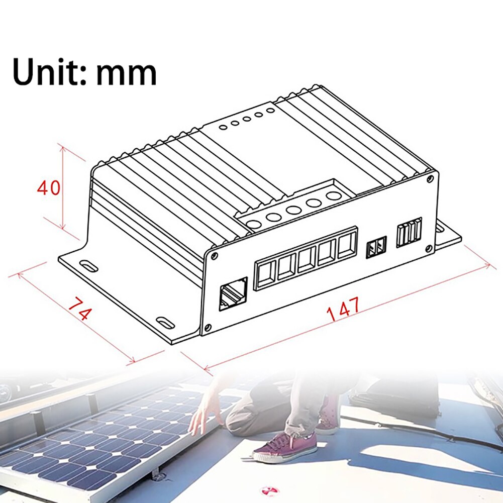 Solar Charger Controller MPPT5012A-DUO MPPT 12V Dual Solar Charger Controller With LCD Solar Regulator For Solar Panel Charger