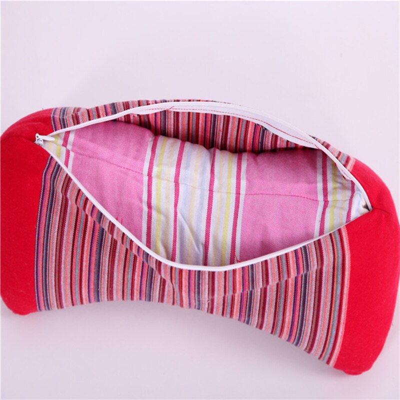 Cervical care pillow coarse cotton buckwheat hull physiotherapy traction neck pillow washable jacket