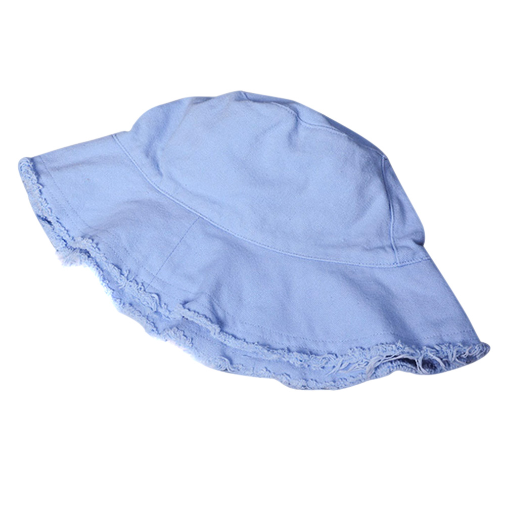 Kvinder solhat bred skygge bøttehætte åndbar til sommer strand udendørs als 88: Lyseblå
