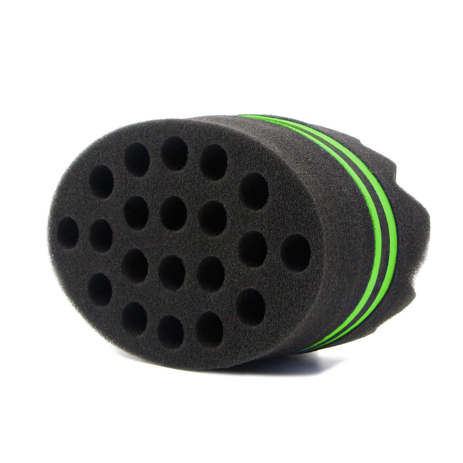 Curly Hair Sponge Magic Hairdresser Brush Hair Weaving Twist Sponge Curling Sponges Styling Tools Coils Braids: 1Pcs green