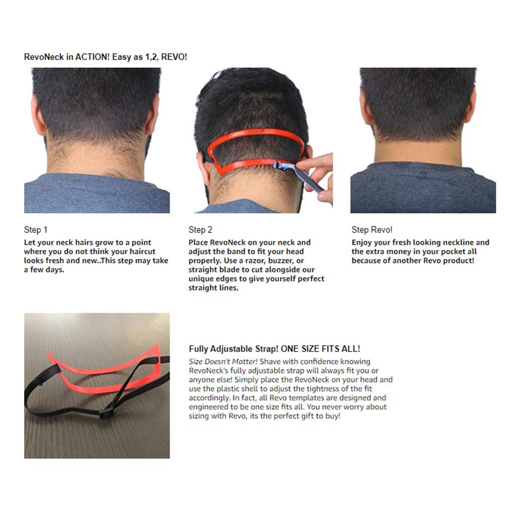 Magic Salon Barber Neck Hair Line Guide Neckline Haircuts Template Hair DIY Tool Hair Template Neck Hairline