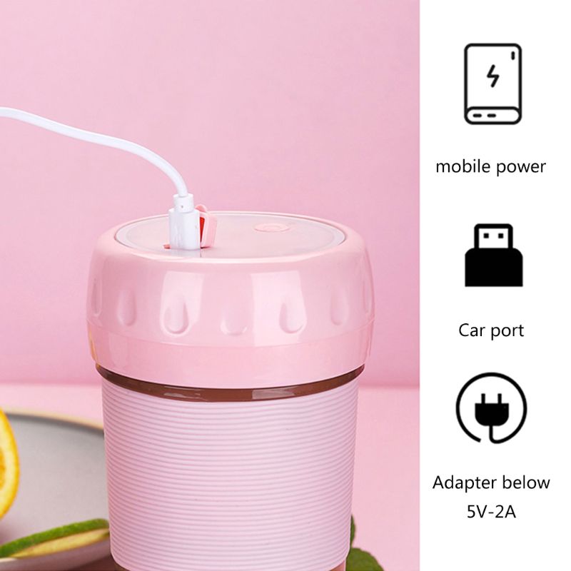 SKYMEN 300ml Tragbare USB Entsafter Tasse Elektrische Wiederaufladbare Frucht Mixer Schnell Rührgerät