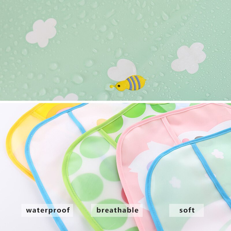 Wasserdicht Baby Lätzchen Karikatur freundlicher Schürze Baby Mädchen Junge Einstellbare Lätzchen Spuck Tuch Baby Fütterung Kittel Zubehör