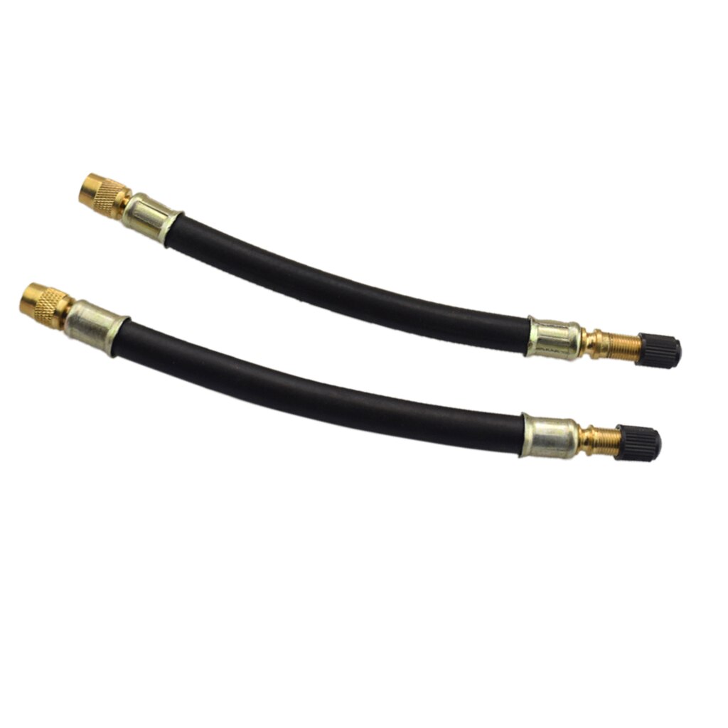 Reifen Ventil Verlängerung Zwilling Rad Lastwagen Lieferwagen LKW Adapter 180mm*2 W/ Staub Kappen