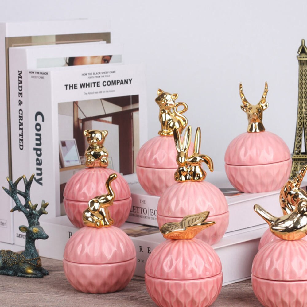 Hand Birthday Ceramic Candy Box Stylish Storage Bottle Pretty Storage Box