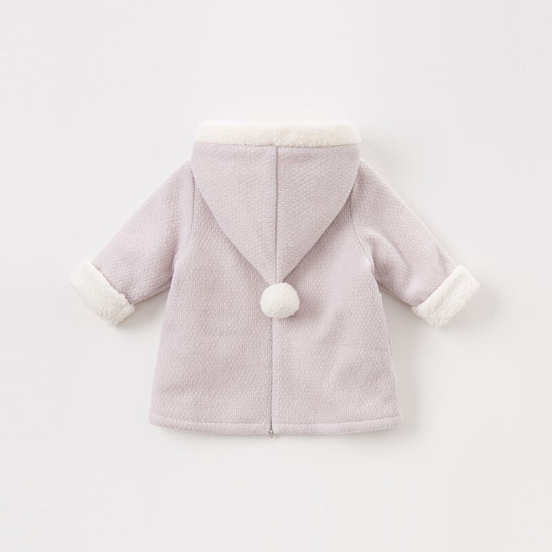 DB8819 dave bella baby meisje katoenen jas kinderen bovenkleding mode roze jas