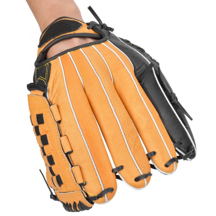 11.5in/12.5in Baseball Gloves Infielder Pitcher Catcher Gloves Thicken PU Leather Gloves Child Adult Softball Practice Equipment