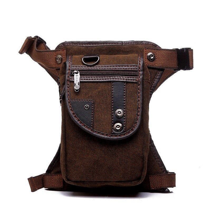mode Waterdichte canvas taille tas Toevallige Reizen mannen Tas motorfiets beenzak Fanny Taille Pack 5 kleur