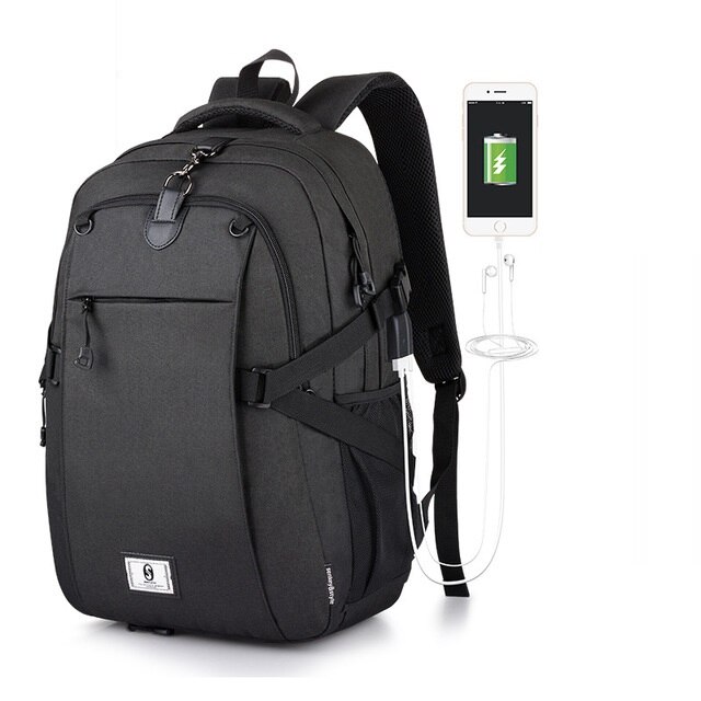 Sac à dos de Football et ordinateur portable pour hommes, sac de sport en plein air, de basket-Ball, d&#39;école pour adolescents: black