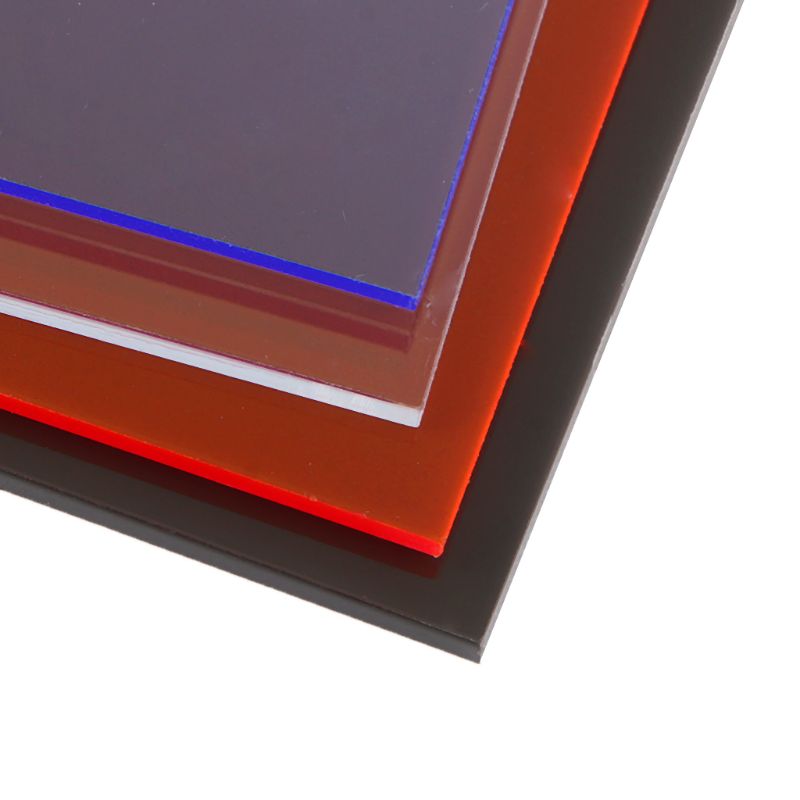 Plexiglass Board Colored Acrylic Sheet 8*8cm DIY Toy Accessories Model Making L4MB