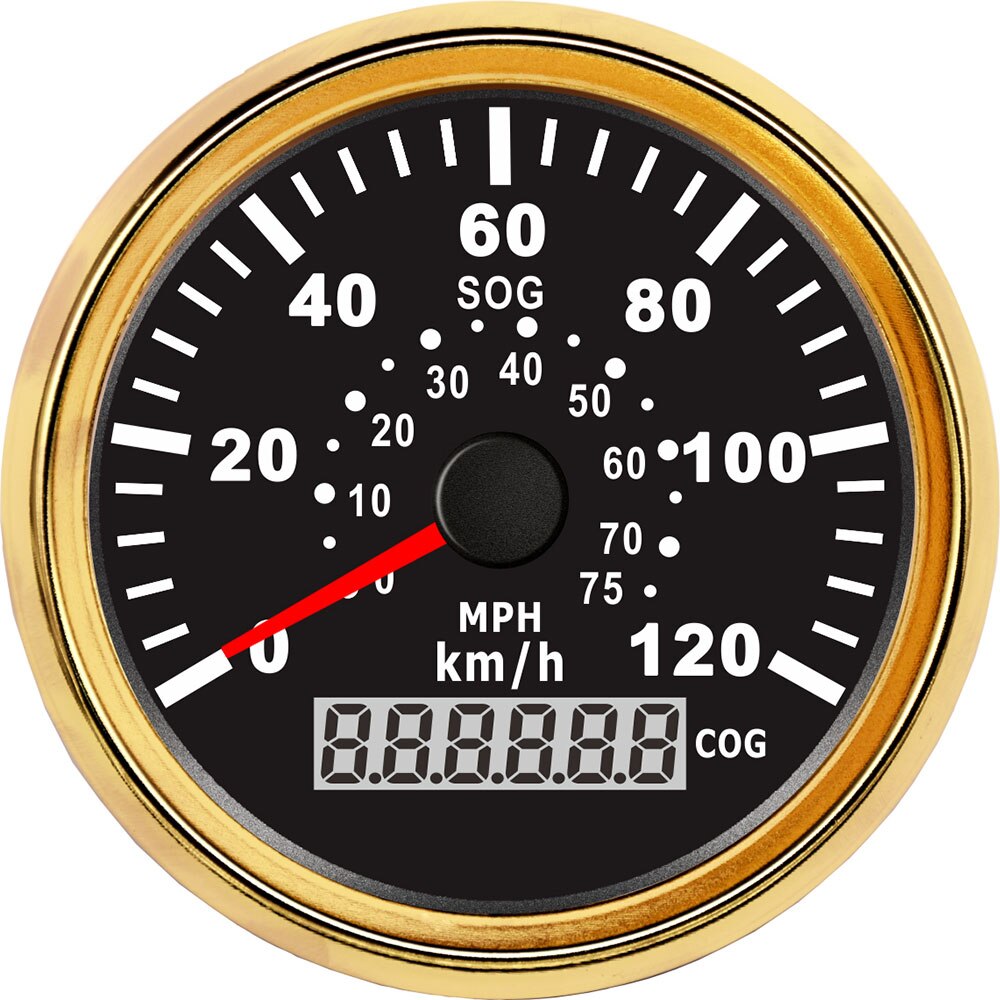 85mm Car Motor GPS Speedometer Waterproof Digital speed meter COG SOG Gauge 120 Km/h 75MPH instrument panel motorcycle