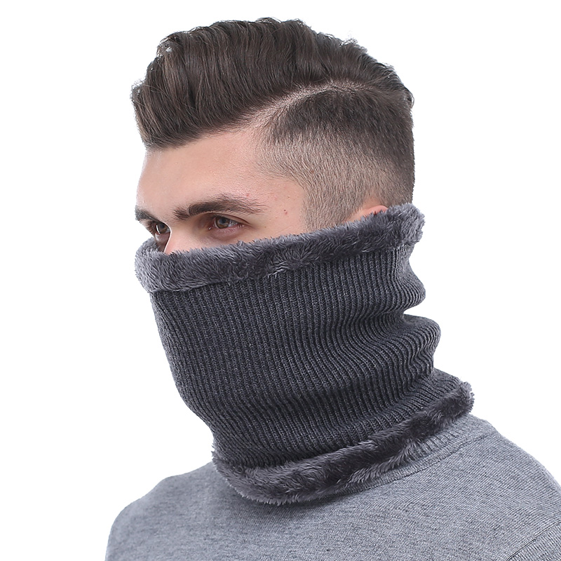 AETRUE Winter Männer Schal Ring Gestrickte Schals Für Männer Frauen Nacken Snood Kette Verdickt Wolle Kragen Warme Weiche Schals