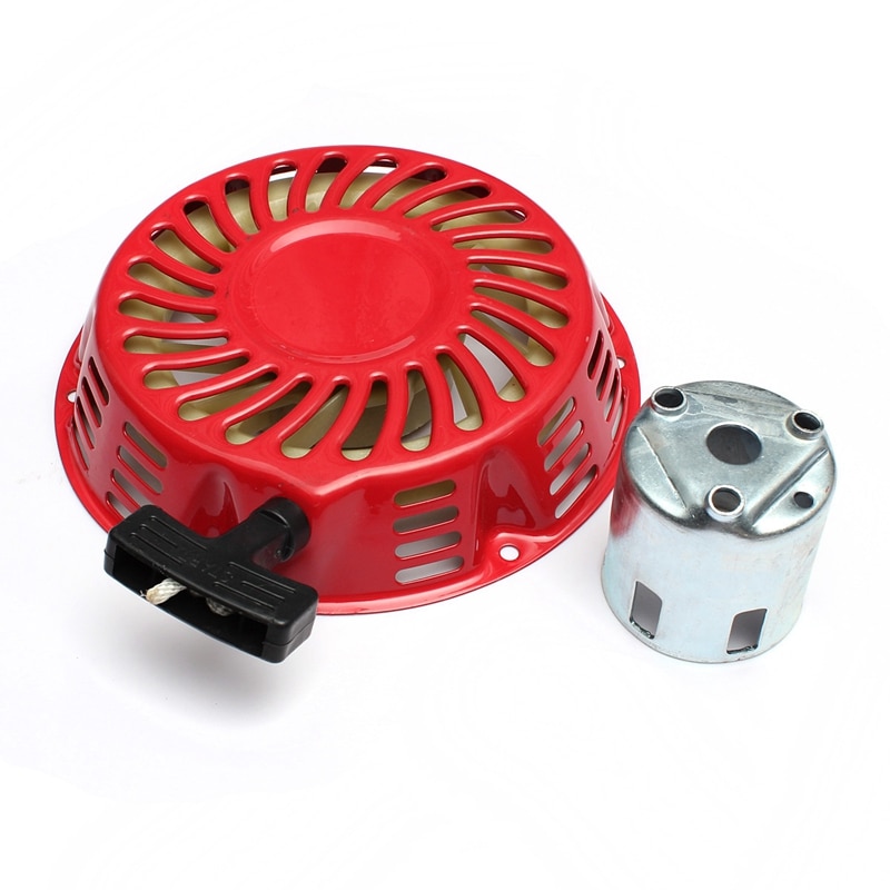 Pull Starter Recoil With Flange Cup Set For Honda Gx340 11Hp &amp; Gx390 13Hp Lawn Mower Generator Engine Starter Rope