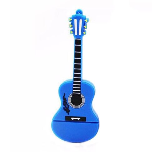 JASTER USB 2.0 Guitar pen drive 4GB 8GB 16GB 32GB USB Flash Drive pendrive memory stick u disk: 64GB / blue