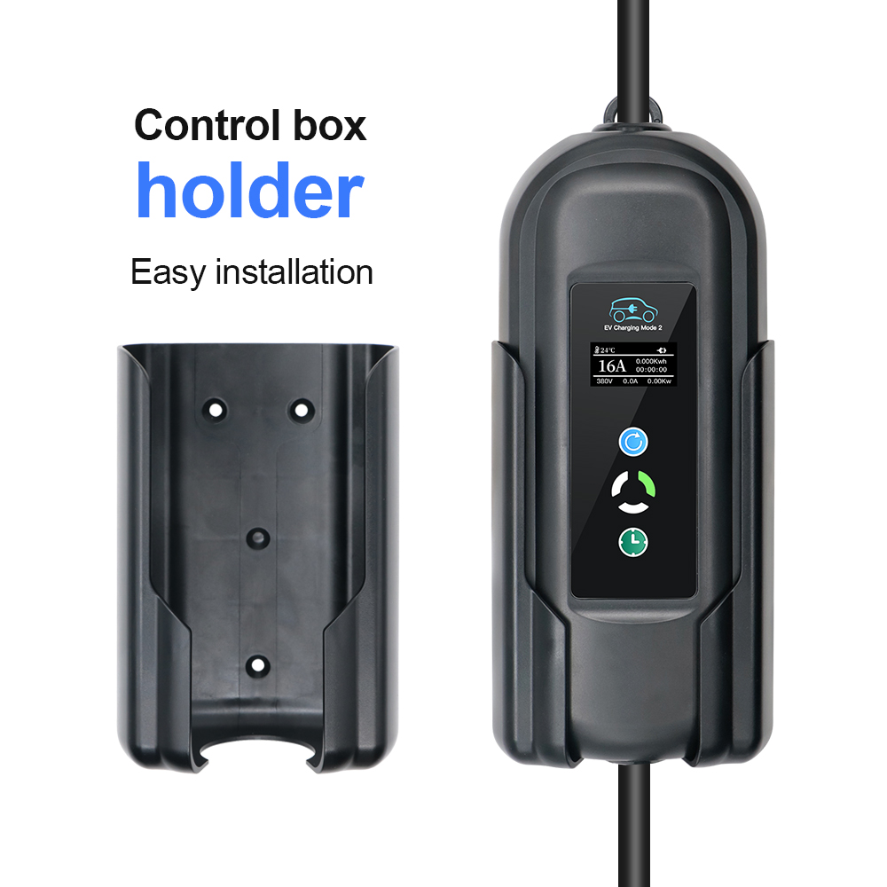 Electric Vehicle Charger Control Box Holder EV Charging Plug Holder Wall-box Holder Easy Install