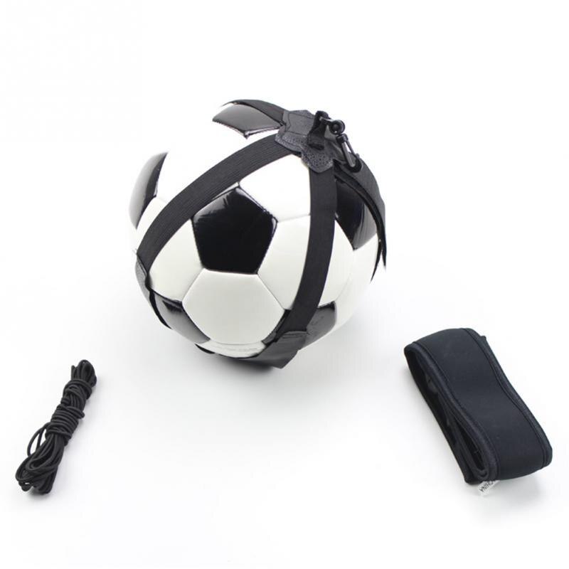 Fodbold træning sport assistance justerbar spark fodbold træner bold træningsbælte træningsudstyr bold