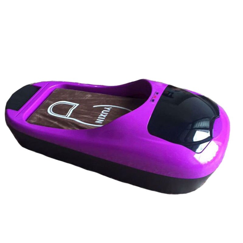 1/2/4 Roll Film Automatic Shoe Cover Machine Office Household Shoe Sole Cover Machine Waterproof Shoe Covers Cleaning with Film: Purple / 2 roll film