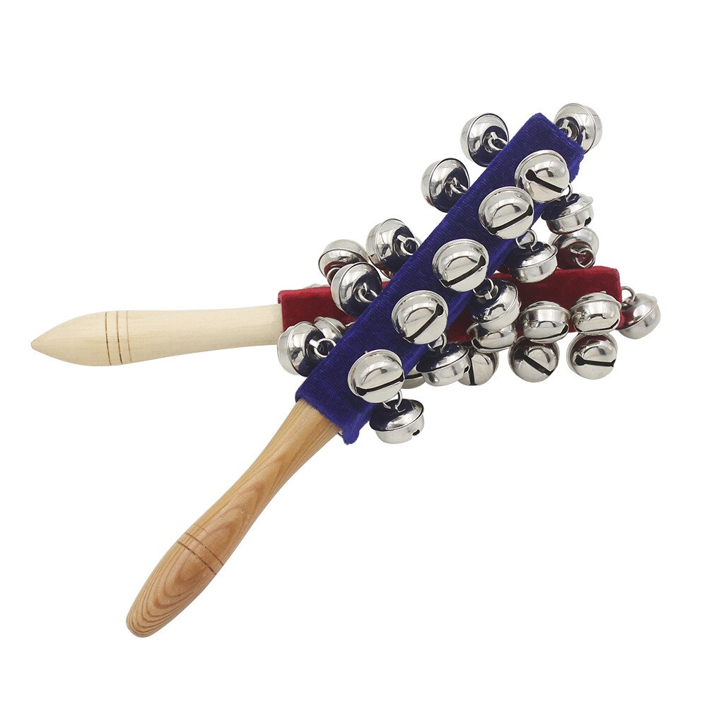 Hochet arc-en-ciel, clochette à main, cloche en bois colorée, instruments orff, hochets pour bébé, 10 percussions, corde de cloches