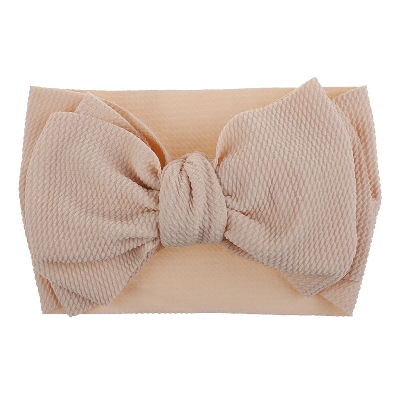 Mooie Big Bows Baby Hoofdband Baby Effen Kleur Haarbanden Zachte Knoop Meisje Haarband Baby Haaraccessoires Tulband: style 3