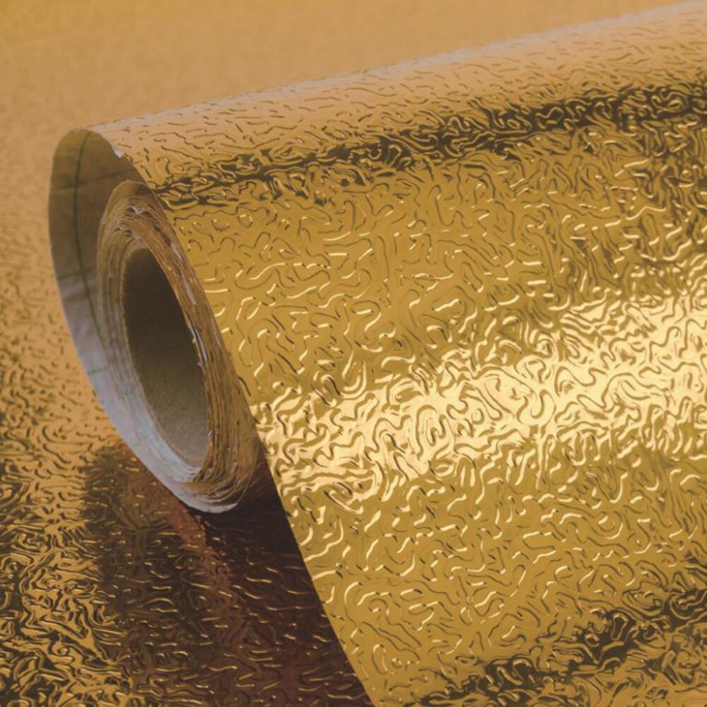 Breite 40/60cm Küche Zauberstab Aufkleber Aluminium Folie Wasserdicht Abnehmbare Selbst Klebstoff Öl Wasserdicht Tapeten Zauberstab Aufkleber: C / 60X200CM