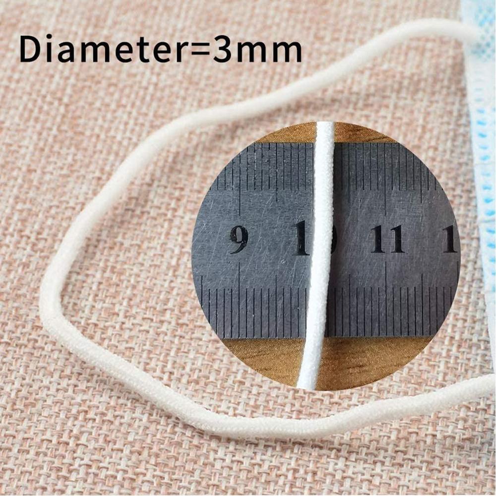 Jojo Bows 3 Mm Maskers Touw Solid Soft Ronde Elastische Band Handgemaakte Maskers Materialen Diy Ambachten Levert Maskers Accessoires