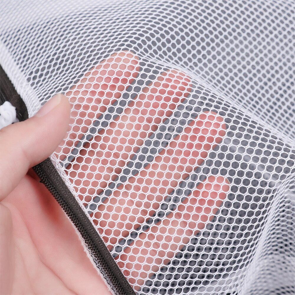 Printing Zippered Mesh Laundry Bag Polyester Laundry Wash Bags Coarse Net Laundry Basket for Washing Machines Mesh Bra Bag