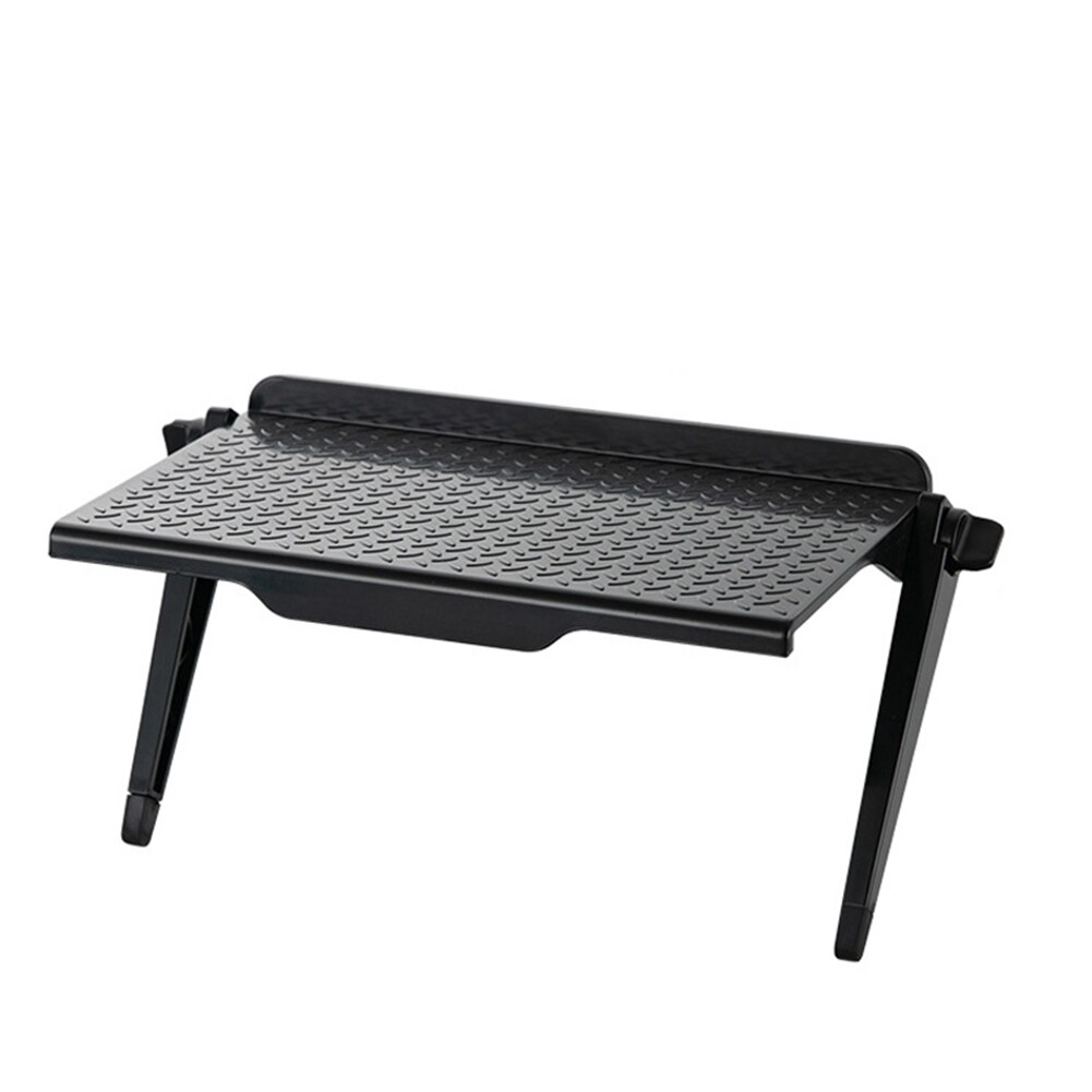Computer Monitor Rack Foldable Shelf TV Box Router Shelf Set-top Box Bracket Holder Mini PC DVD Player Stand Rack GDeals: Black Large