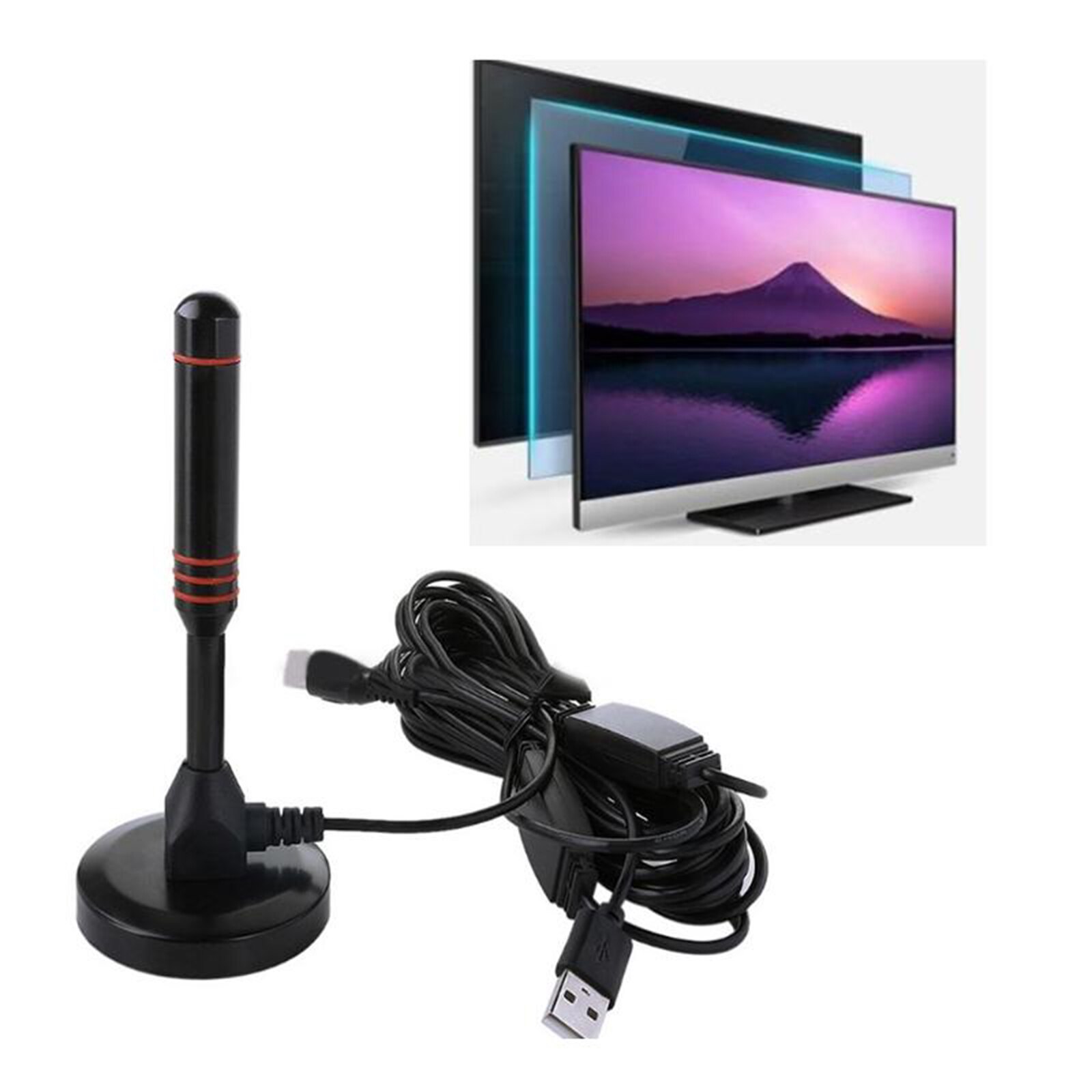 300 Mile HDTV Antenna HD TV Amplifier Booster Cable Support 1080P VHF UHF