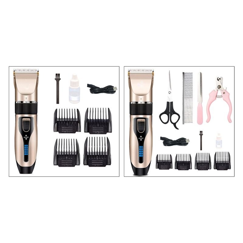 Elektrische hondentondeuse, unisex, hondentrimmer, dierenhaarverwijderaar, oplaadbare verzorgingstool, kam, schaar