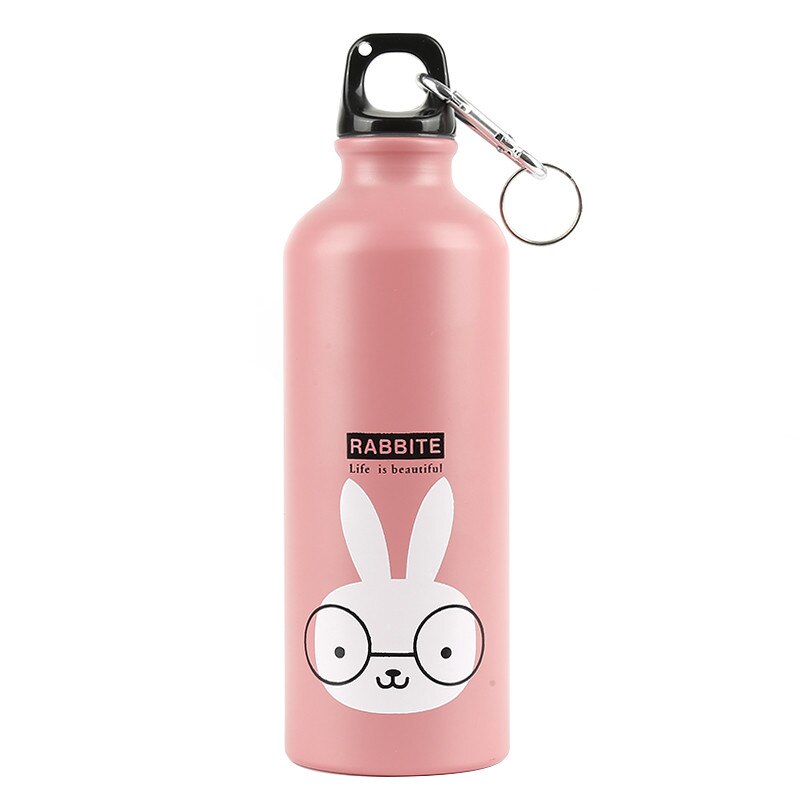 Draagbare Cartoon Outdoor Sport Water Bottle Fietsen Camping Wandelen School Leuke Animal Kids Fles Water Fles Drank Ketel: C