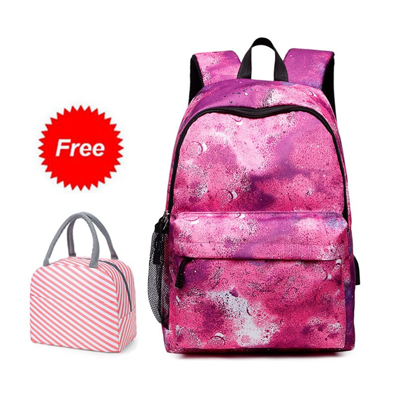 Léger Oxford adolescent sacs à dos pour filles école sac à dos étanche enfants cartable enfants Bookbag sac à dos de promenade décontracté: Rose Red 5568A