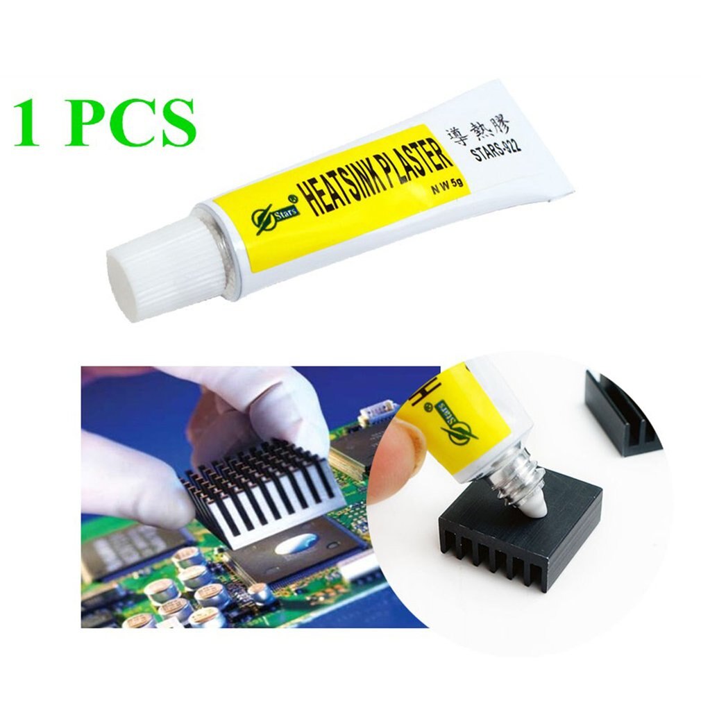 Pegamento compuesto de yeso disipador térmico conductivo, adhesivo viscoso para PC, ventilador de enfriamiento GPU