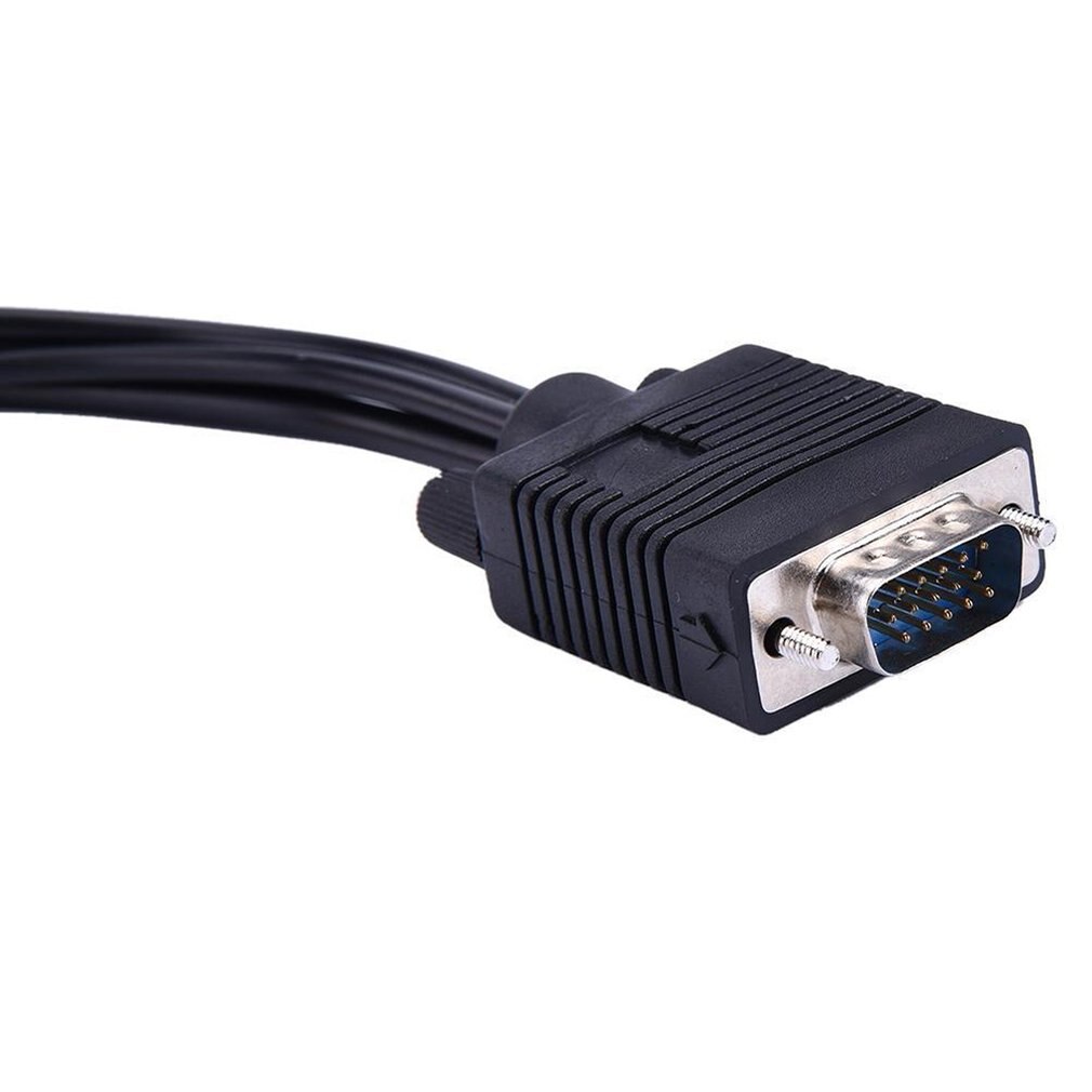 VGA SVGA TO S-Video 3 RCA Composite AV TV Out Converter Adapter Cable PC Cord Standard Sub-D VGA Input
