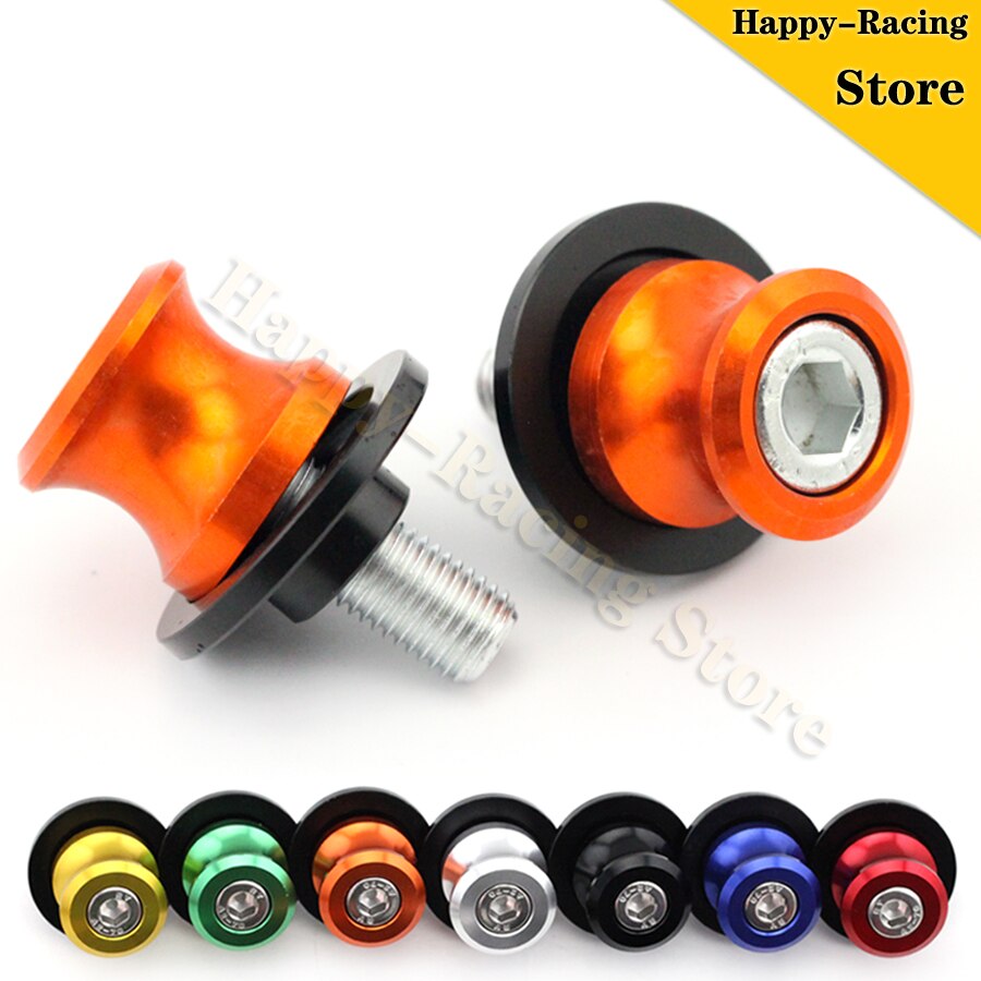 Tornillo de soporte de cadena Swingarm Spools Crash Slider para KTM DUKE RC 125 200 250 390 accesorios de motocicleta, piezas de soporte 10mm tallado