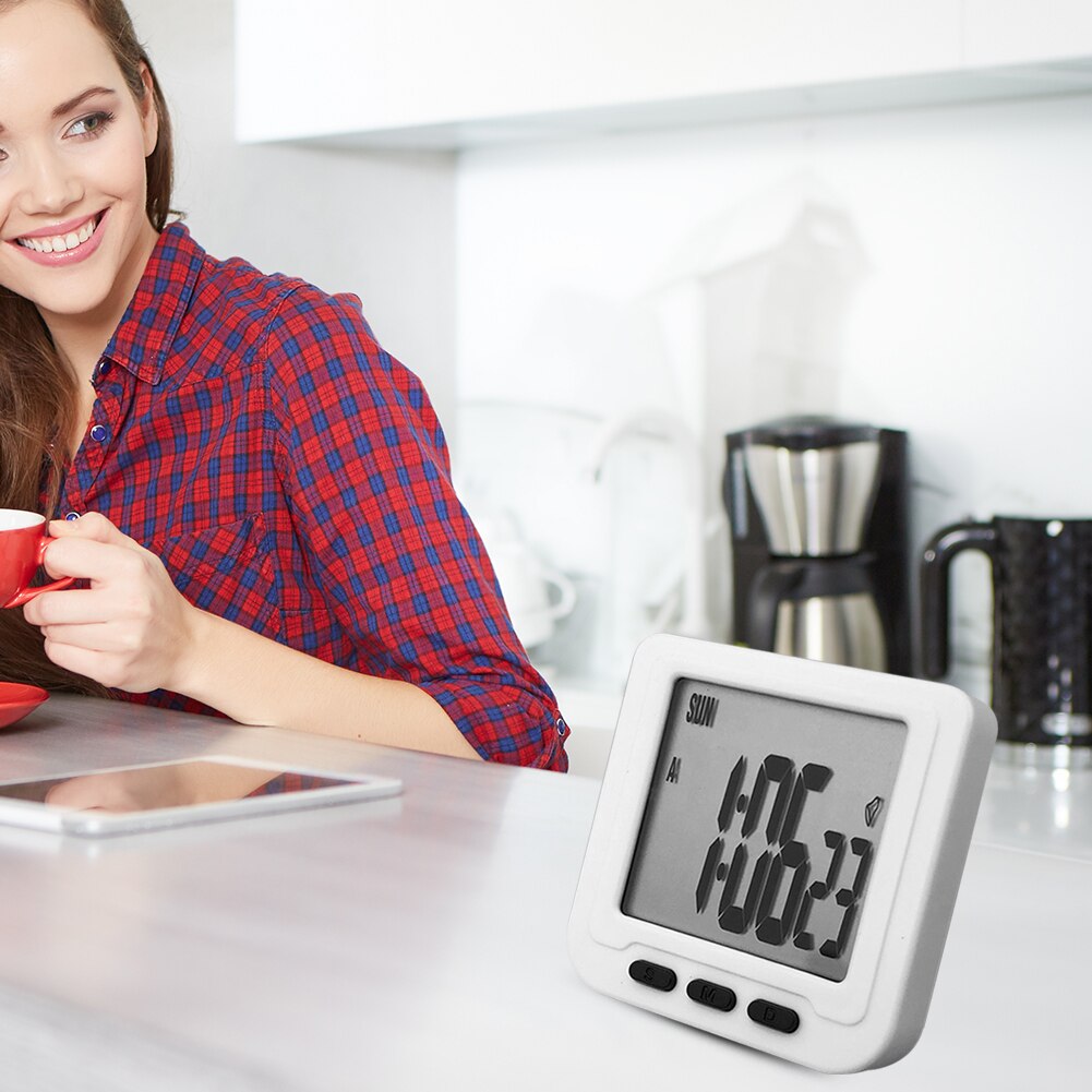 Multifunctional Digital Timer Loud Sound Magnetic Electronic Alarm Clock Kitchen Cooking Baking Sports Games Timer