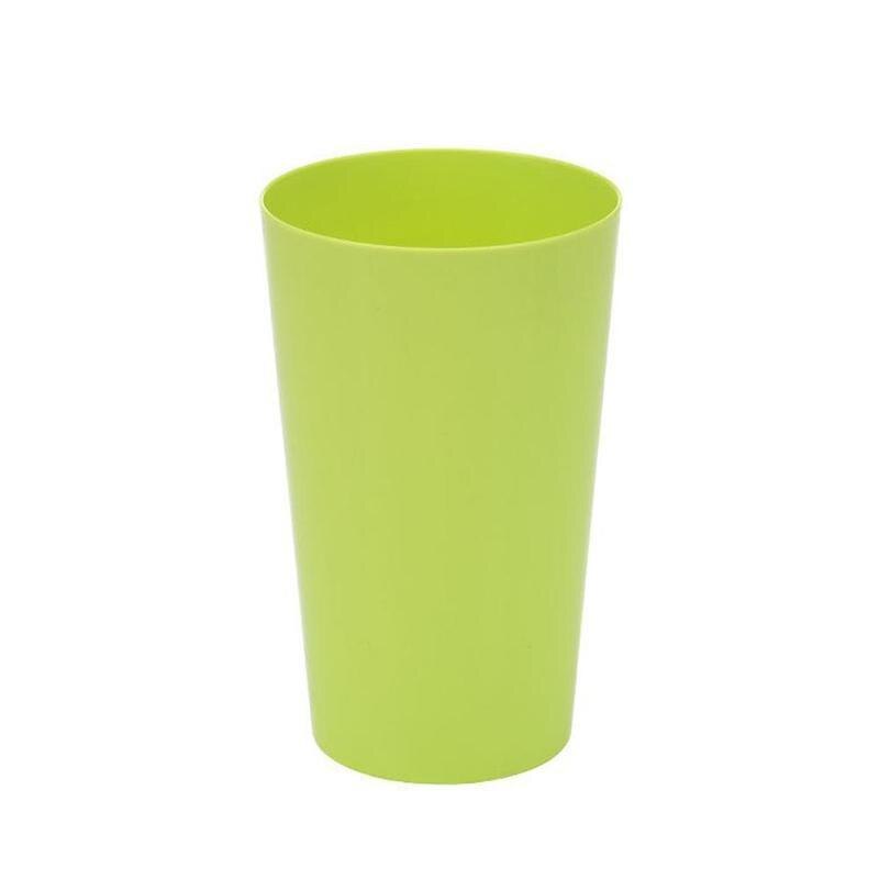 Home Plastic Water Cup Juice Tea Cup Portable Brief Thickened Candy Drinkware Party Toothbrush Brushing Color Washing Cup I8s2: Green