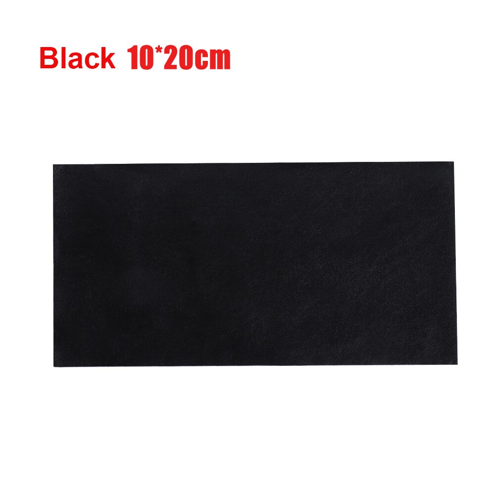 1Roll Leather Patches Self-Adhesive PU Repair Patch Couches Repair Stickers For Sofas Bags Furniture Driver Seats: 2-black 10x20cm