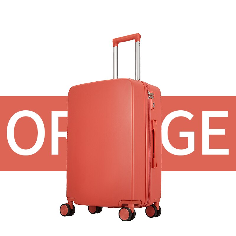 20"Suitcase Rolling Luggage With Travel Suitcase 캐리어 чемодан maletas de viaje trolley 캐리어 Luggage Set Suitcase: Orange