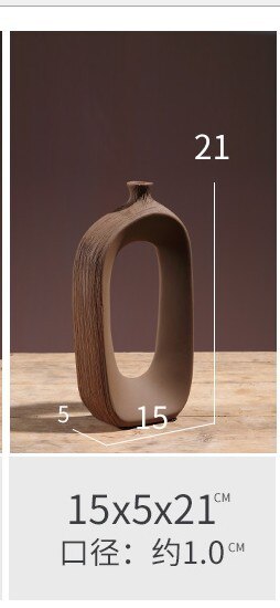 Keramik Blume Vase Wohnzimmer Veranda Regal Dekoration Trockenen Blume Flasche Anordnung Vasen Schreibtisch Ornament Einrichtungs Artikel: 2
